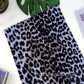 Umweltfreundlicher Leopard-Druck-gestricktes recyceltes Kreppstoff